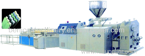 pvc wavy plate processing machine