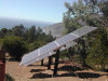 Solar pole ground mounting system