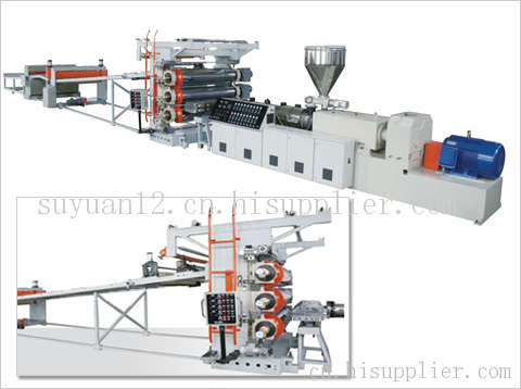 PVC plate, sheet material production line