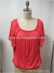 Raglan Flutter Sleeve With Crochet Top