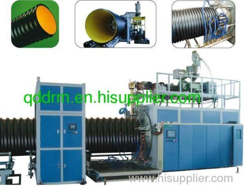 HDPE spiral corrugated pipe production line