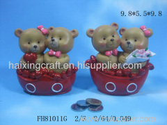 Resin Bear Money Box