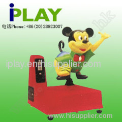 Amusement park coin operated Kiddie ride with funny attractive animals(happy mouse)