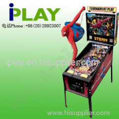 Amusement coin operated pinball game machine