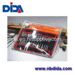 13pc Stubby wood flat drill bit carpenter tool set