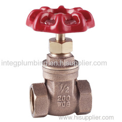 solder bronze gate valve