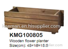 Wooden flower planter