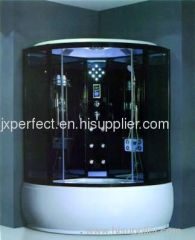 deluxe 5mm tempered glass hydro massage shower rooms with whirlpool tubs