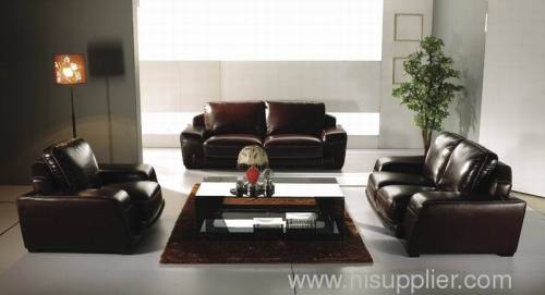 REAL LEATHER SOFA 1+2+3