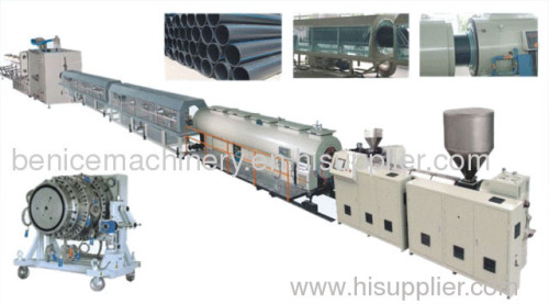 Large diameter pipe extrusion line