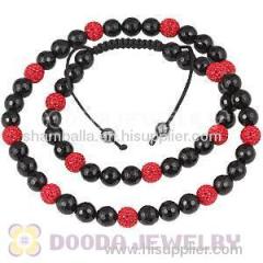 Cheap Long Tresor Paris Necklace With Red Crystal Black Onyx Wholesale