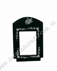 Picture frame with inlaid mother of pearl