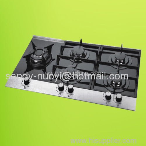 5 Burners Tempered Glass Gas Hob