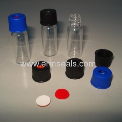 PTFE/silicone septa for clear snap sample vial with cap