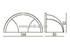 1X3W outdoor COB led wall lamp