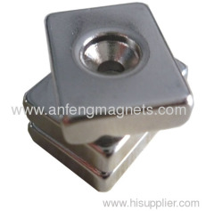 countersunk hole ndfeb magnet blocks