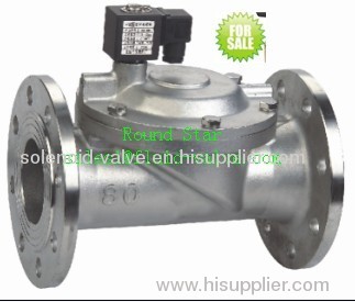 2 Way IP65 pilot opreatered water air oil Stainless steel solenoid valve