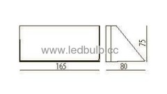 1X3W led wall light