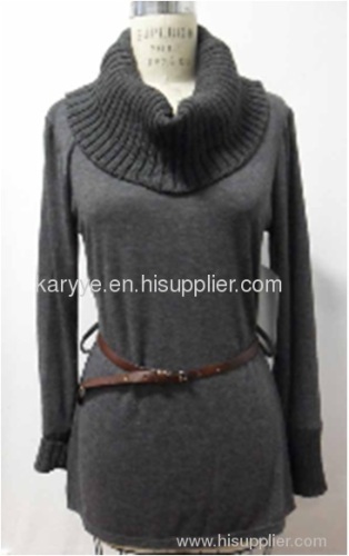 Long Sleeve Cowl Neck Pullover