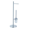 Free Standing toilet brush&tissue holder