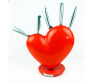 5pc Knife Block Heart Design