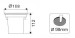 3x1W led in-ground light