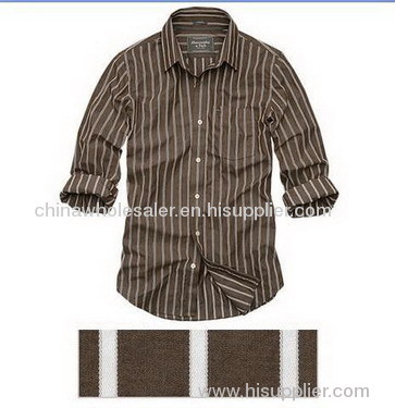 A&F Men's Column Bar Long Sleeve Shirt