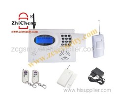 PSTN LCD home gsm alarm system