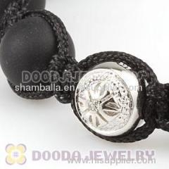 Black Onyx Tresor Paris shamballa bracelet With Sterling Silver Bead