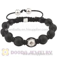 Black Onyx Tresor Paris shamballa bracelet With Sterling Silver Bead