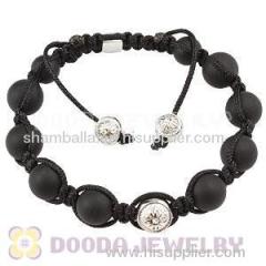 Black Onyx Tresor Paris shamballa bracelet With Sterling Silver Bead