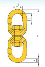 G80 Regular Swivels Forged Alloy Steel Grade 80 Dawson China