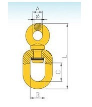 Grade 80 Forged Alloy Steel Eye Swivel Dawson Group China