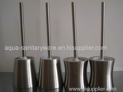 Stainless steel toilet brush holders