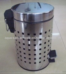 Metal Dustbin Round SS