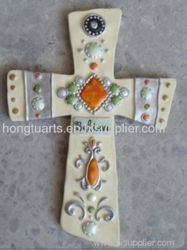 resin cross religious decor polyresin cross