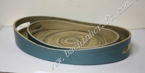 Lacquer bamboo trays