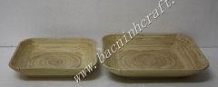 Lacquer bamboo trays