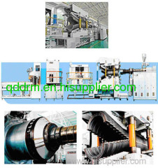 plastic double wall corrugated pipe extrusion line