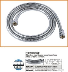 Stainless steel double lock shower hose