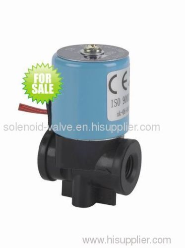 2 way PP black color drinking water mini Plastic solenoid valve