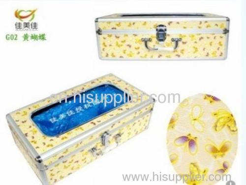 Yellow Butterfly Aluminium Alloy Shoe Cover Machine