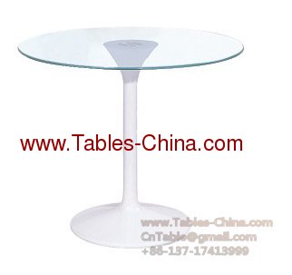 Tuplip Table(glass top)