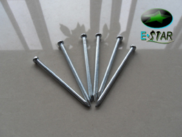 smooth shank white zinc concrete nail