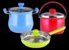 Colorful 6-piece Stainless Steel Cookware Set