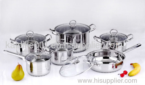 12-piece Stainless Steel Cookware Set