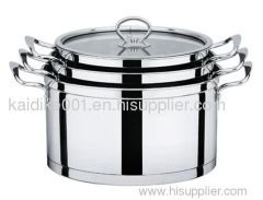 Rendering Vertical Pot 6-piece Stainless Steel Cookware Set