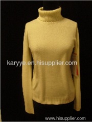 Long Sleeve T- Neck Pullover With Pearl Beads