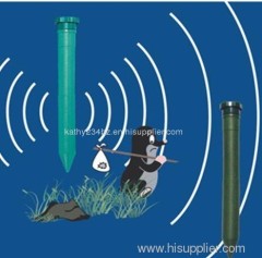 Plastic tube mole chaser/mole repellent