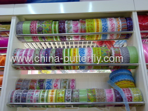 Printed organza ribbons